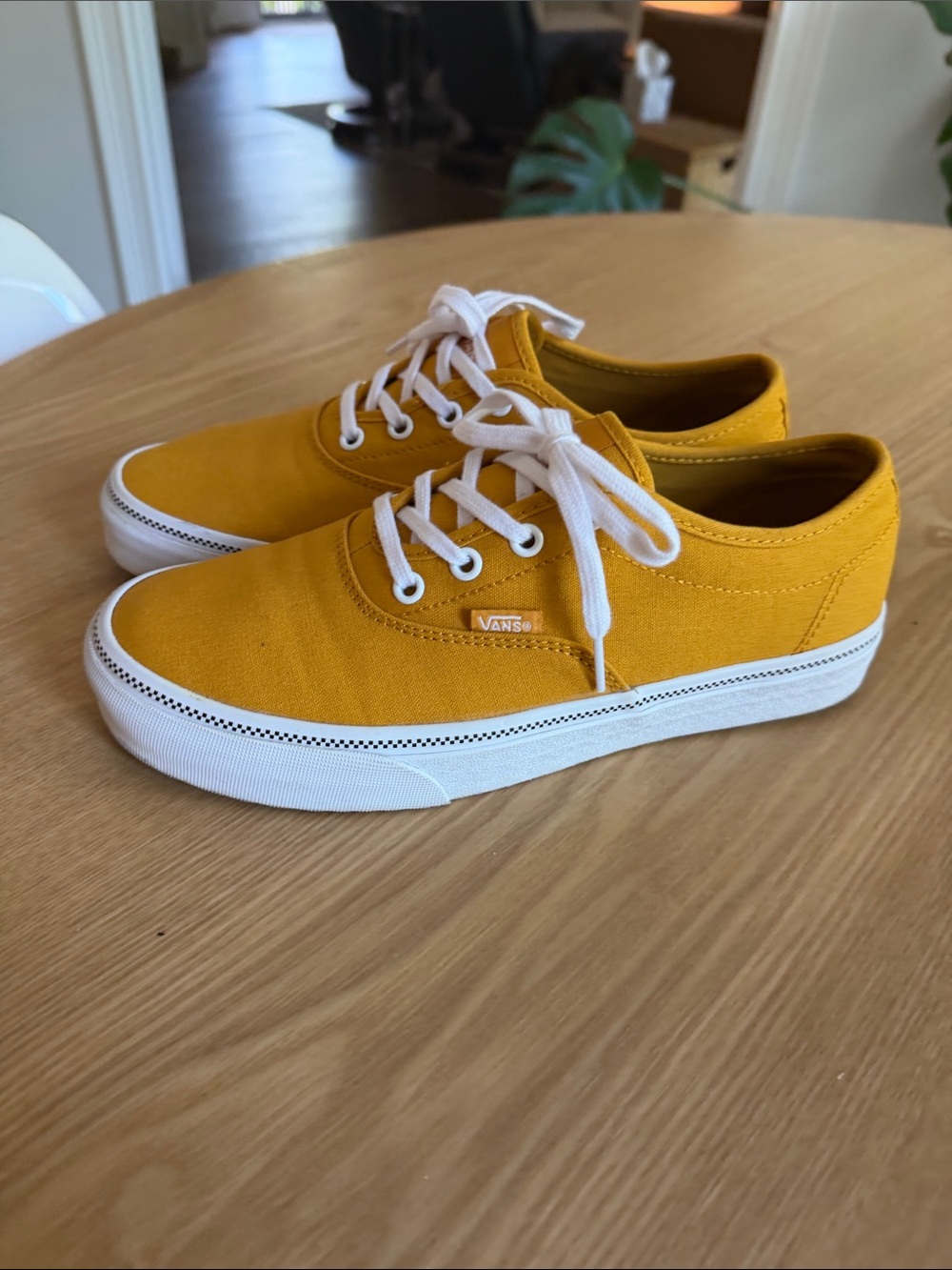 Vans Women’s Doheny Decon Golden Yellow Canvas Sneakers 9